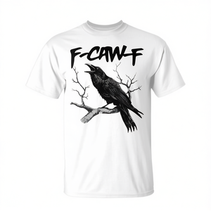 Camiseta F-Caw-F unisex para adultos, talla mediana, con estampado gráfico, camiseta promocional - Product Image 2