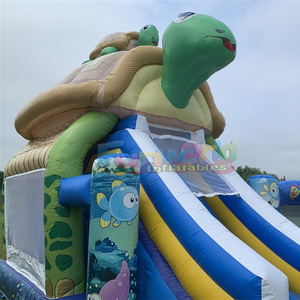 Castillo inflable Springkasteel Sammy de Schildpad con tobogán y trampolín en forma de tortuga - Product Image 5