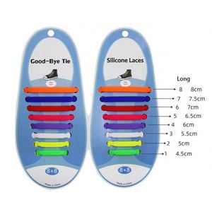 Lacets de chaussures en silicone élastiques multicolores sans nœuds pour enfants - Product Image 3