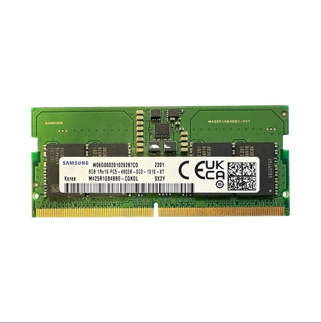 DDR5 4800MT/S Original 8GB CL40 High SpeedSODIMM PC5-38400 1Rx16 1.1V 262-Pin Used Laptop RAM Memory Module (M425R1GB4BB0-CQK)