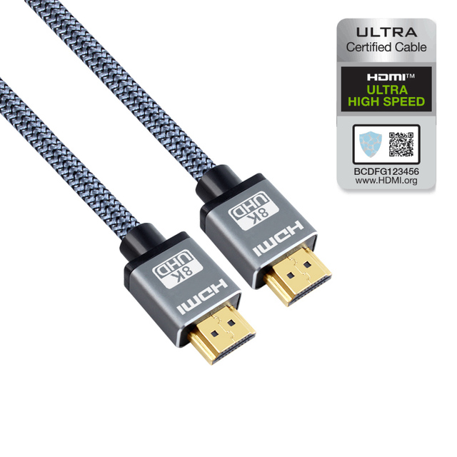 8K for 2.1 Ultra HD 3D 4K 2160P High Speed 48Gbps PVC Jacket Gold Plated Triple Shield Cable 1M-3M HDR 120Hz HDCP 2.2 HDTV