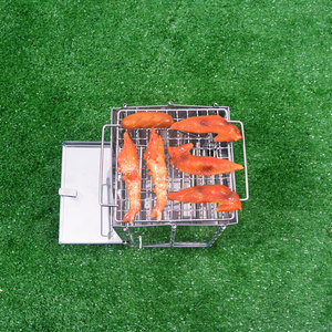 Hàn Quốc BBQ than nướng Ấm đun nước 304 Net DIY vuông hút thuốc với sơn tĩnh điện kết thúc cho vườn cho Argentina - Product Image 2