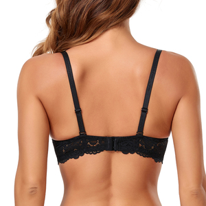 Ensemble de lingerie fine pour femmes BINNYS, ensembles de culottes, jolies filles, soutien-gorge en dentelle fantaisie à fleurs, soutien-gorge push-up sexy, photos de femmes avec des détails à bretelles - Product Image 2