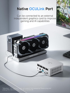 MINISFORUM UM880 Plus R7 8845HS Processeur Octa Core 16 Go 32 Go RAM 1 To SSD Boîtier Métallique WIFI 7 BT 5.4 Mini PC Compact - Product Image 5