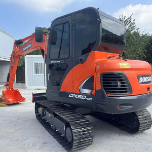 Doosan DX60-9S d'occasion 6 tonnes Pelle chargeuse frontale Original Shanghai Import Engine Kawasaki Original Gearbox Pump Core Including - Product Image 1