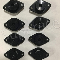 Fixateur Dzus à quart de tour en acier noir auto-éjectable 7/16" pour Sprint Car, avec tête Torx/Clé Allen .500", pour châssis de voiture de course sur piste tout-terrain