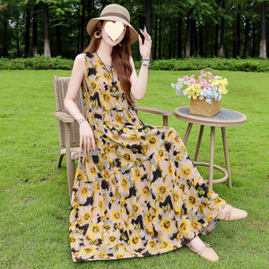 <span class=keywords><strong>Robe</strong></span> bohème pour femmes, sans manches, débardeur, plage, vacances, super féerique, <span class=keywords><strong>longue</strong></span>, vêtements d'extérieur - Product Image 3