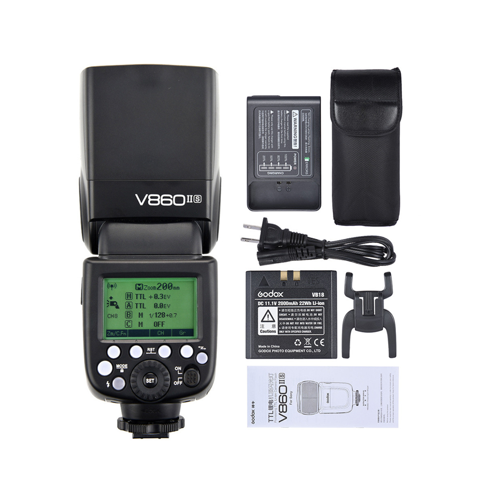 Godox V860II S V860II-C 860II-N V860II-F V860II-O TTL HSS литий-ионная аккумуляторная батарея Вспышка Speedlite для Sony Nikon Canon Olympus Fuji