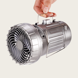 Ventilateurs LED rechargeables pour les pannes de courant, lampe de camping, lampe pliable avec énergie solaire ou prise, équipement de randonnée - Product Image 2