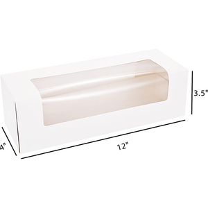 กล่องกระดาษใส่เค้กแบบกำหนดเองคุณภาพดี กล่องกระดาษใส่โดนัทแบบมีหน้าต่าง - Product Image 2