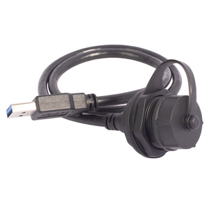 <span class=keywords><strong>Prise</strong></span> de panneau filetée étanche IP67 M25 USB 2.0 avec câble d'extension - Product Image 6