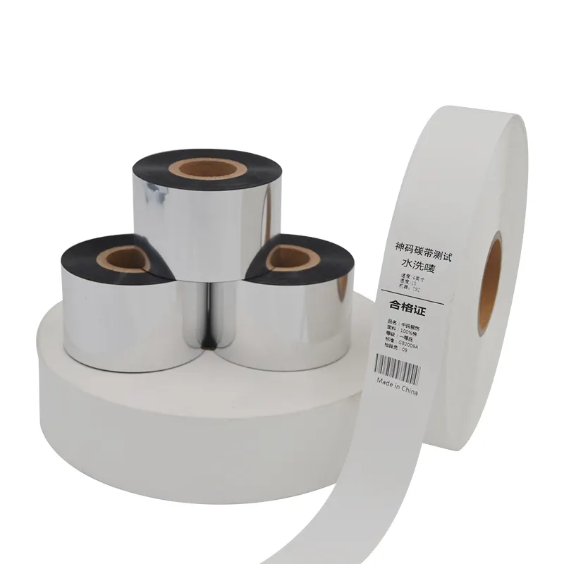 Fabriek Directe Verkoop Hot Selling Thermogevoelige Kleur Carbon Tape Printer Zilver Transfer Printing Wax Hars Carbon Tape