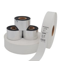 Penjualan langsung dari pabrik pita karbon warna termosensitif printer pita karbon resin cetak transfer perak