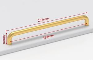 太空铝合金现代简约耐用环保厨房卧室柜子衣柜抽屉拉手批发 - Product Image 6