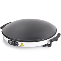 Crêpière et Machine à Pancakes Électrique RAF 2000W 45cm de Diamètre, Portable, Antiadhésive, pour Crêpes et Pizzas, Automatique