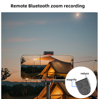Soporte Magnético Ergonómico para Cámara de Teléfono, Control Remoto Portátil con Luz de Relleno Integrada para Fotografía Móvil Estable