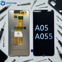 Vente en gros directe d'usine pour écran LCD Samsung A05 A055, numériseur tactile TFT 6,7 pouces de remplacement avec garantie d'un an