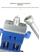 Katup Dispensing DJF-65 Silinder Ganda Suction-Back untuk Lem AB Presisi Tinggi, Dapat Diatur Secara Mikro, Dua Komponen