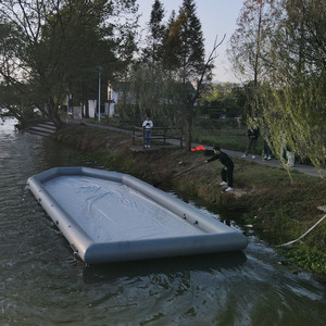 Plataforma Flotante Inflable Portátil Antideslizante, Muelle Inflable Resistente Personalizado para Barcos, Yates y Motos Acuáticas - Product Image 6