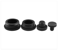 Bouchons en caoutchouc silicone 8 tailles, kit d'assortiment de bouchons coniques de protection haute température, kit de masquage pour peinture et revêtement en poudre