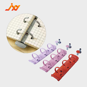 Макарон цвет мини <span class=keywords><strong>3</strong></span> кольцо переплет красный розовый крепеж с скользящий листом и металлическим зажимом напильник для хранения продуктов - Product Image 4