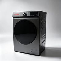 Fully Automatic 12kg Grey Drum Laundry Equipment Front-Load Single Tub Washer for Household for Hotels Apartments Factories