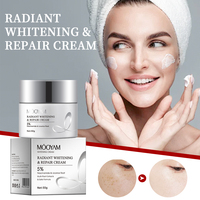 Crème éclaircissante à la niacinamide MOOYAM en marque propre, crème anti-taches, élimine le mélasma, les taches brunes, éclaircit la peau, crème éclaircissante pour le visage