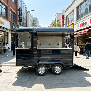Caja portátil para caballos con espacio de exhibición y preparación para comidas al aire libre y festivales, carrito de comida callejera - Product Image 4