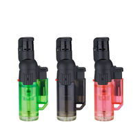 Briquet à cigare multifonctionnel pas cher, coupe-vent, pliable, rechargeable, à jet de flamme