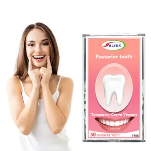 50pcs 수지 치아 치과 치과 임시 크라운 소재 구강 관리 미백 안정 보호