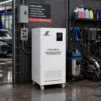 Stabilisateur de tension monophasé AC professionnel TND 15KVA 20KVA 30KVA avec régulateur et commande par servomoteur