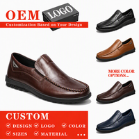 Chaussures à enfiler pour hommes en cuir PU moulé par injection, bout rond, noires, pour un usage quotidien, décontractées, écologiques