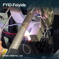 Machine à souder TIG à tête ouverte FYID-Feiyide avec source d'alimentation FXT40 Pro et K76 ou K114 pour l'installation de pipelines industriels