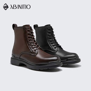 Botas de Tobillo de Cuero Hechas a Mano de Alta Calidad con Cordones para Hombre - Product Image 6