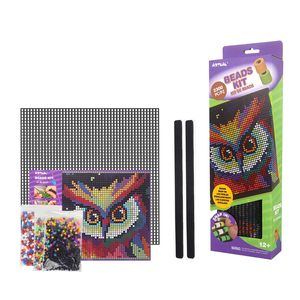 Kit <span class=keywords><strong>de</strong></span> loisirs créatifs <span class=keywords><strong>de</strong></span> Noël en gros <span class=keywords><strong>de</strong></span> l'usine <span class=keywords><strong>de</strong></span> Shenzhen : <span class=keywords><strong>Perles</strong></span> <span class=keywords><strong>à</strong></span> fusion sans repassage sur toile maillée pour enfants - Product Image 1