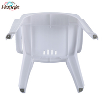 Chaise de salle à manger colorée Haogle, mobilier domestique, chaise en plastique PP pour extérieur, jardin, banquet, plage