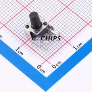 SMG-01Z-H085A1 Tactile Switch Bent Lead Through Hole-4P,7.5x7mm Switch Single Pole Single Throw Round Button 2.5N 7.5mm - Product Image 1