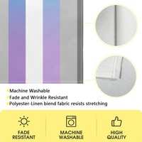 Chemin de table personnalisé en polyester motif arc-en-ciel gay, idéal pour les banquets à domicile, les événements et les rassemblements décontractés