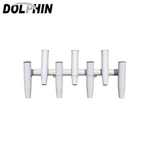 Delfín barco Hardware marino 7 pesca Rod Rack barra de soporte para barco T Top blanco puro - Product Image 1