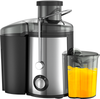 Extracteur de jus lent à large goulotte, presse-fruits à froid puissant pour fruits entiers, idéal pour la maison