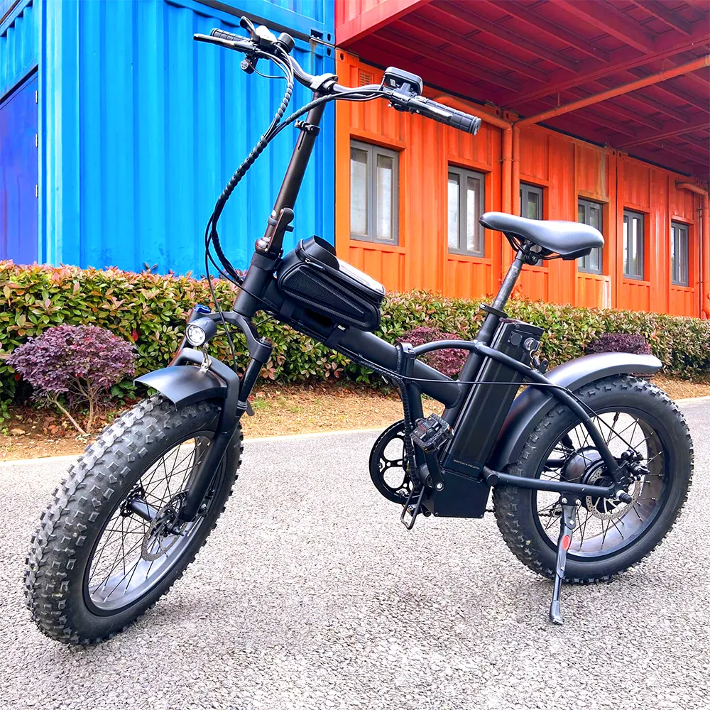 Wholesales China Manufacture high quality 48V 500W Brushless mountain bike folding electric bicycle