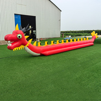 Gonflables Dragon interactif Worms Team Insect Jumping Games Gonflable Caterpillar Racing Walking Ride Game pour les fêtes