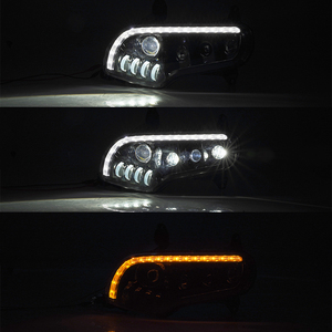 Yongjin moto phare LED phare avec lumière jaune clignotant pour <span class=keywords><strong>Honda</strong></span> <span class=keywords><strong>GoldWing</strong></span> GL1800 2001-2017 - Product Image 5