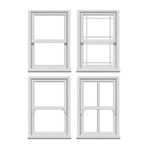A experiência de janela suspensa dupla residencial: luxo, vida, janela pré-pendurada, elegância branca: mais branca que branca