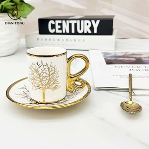 Set di Tazze da Tè di Lusso in Ceramica con Piattino, 12 Pezzi, Personalizzabili con Logo, per Matrimoni, Caffè e Ristoranti - Product Image 4