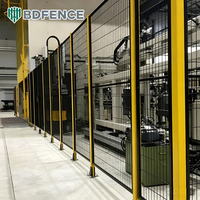 Valla de Protección Perimetral de Acero al Carbono de Alto Rendimiento y Larga Vida Útil, Protección de Seguridad para Celdas de Trabajo, Alta Seguridad, Personalizable