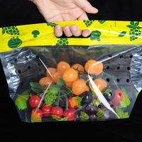 Op maat bedrukte composteerbare recyclebare PLA-rits-shoppingszakken van mat aluminiumfolie voor voedsel, biologisch afbreekbaar, op maat gemaakte kleur en maat