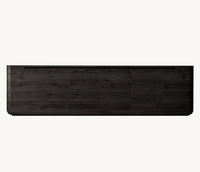 Nouvelle console multimédia de luxe pour salon, meuble TV en bois de chêne massif, tables de console multimédia