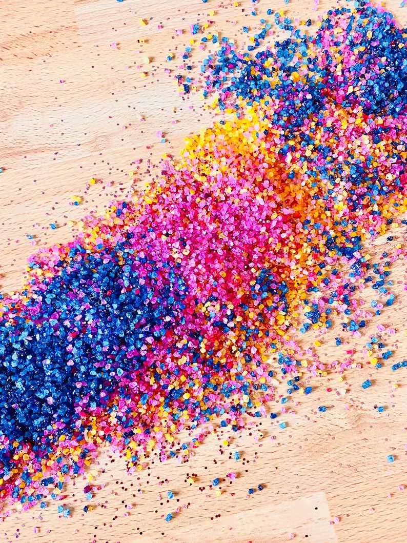 Drivworld Wholesale Private Label Organic Vegan Bath Salt Unicorn Edition- Rainbow Glitter & Strawberry Smell with Your Logo