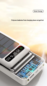 Banque d'alimentation solaire à charge rapide de grande capacité de haute qualité 20000mAh pour les voyages de camping en plein air et l'utilisation du téléphone portable - Product Image 6